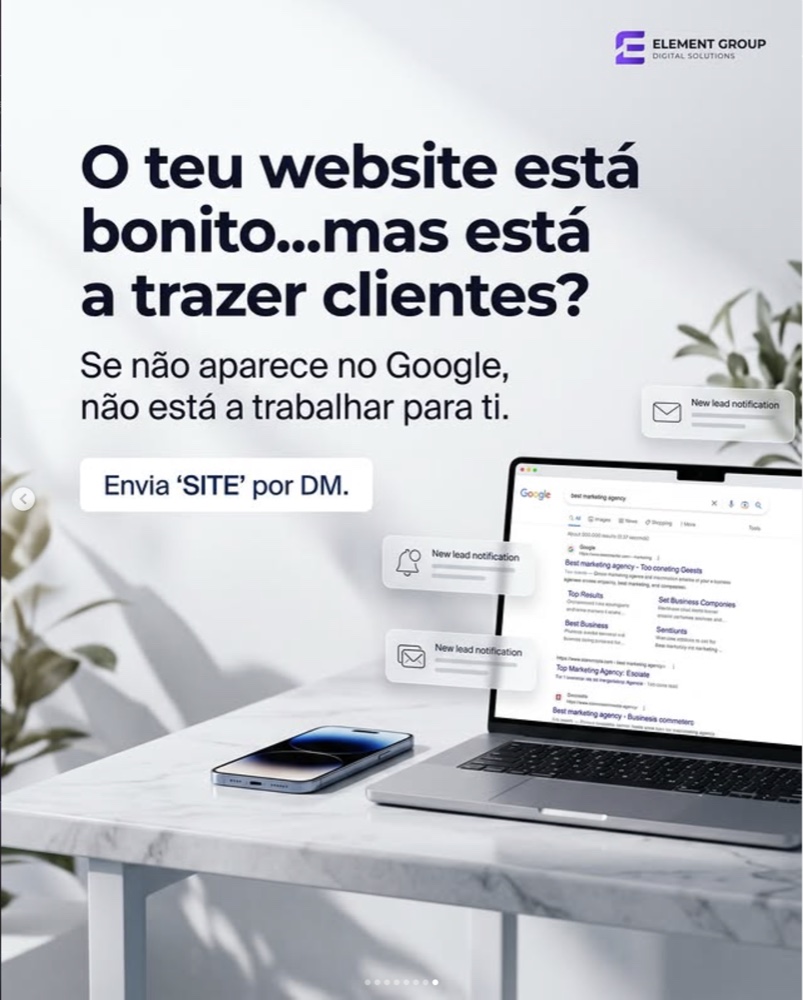 Publicação da Element Group nas redes sociais