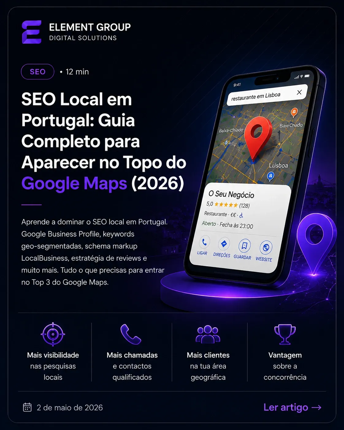 SEO Local em Portugal: Guia Completo para Aparecer no Topo do Google Maps (2026)