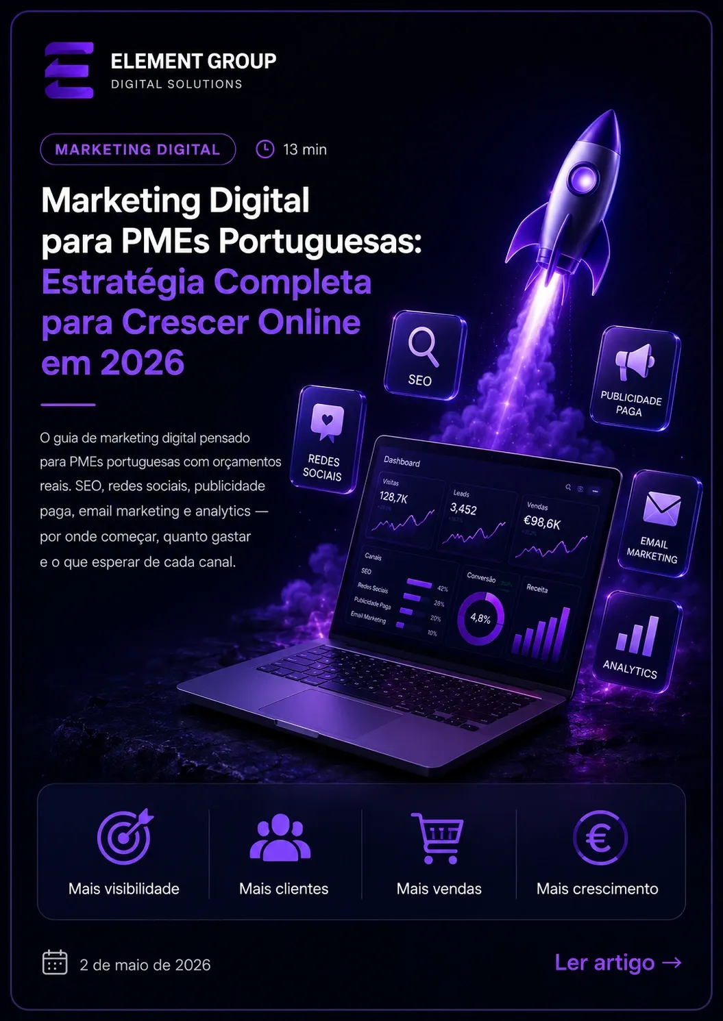 Marketing Digital para PMEs Portuguesas: Estratégia Completa para Crescer Online em 2026